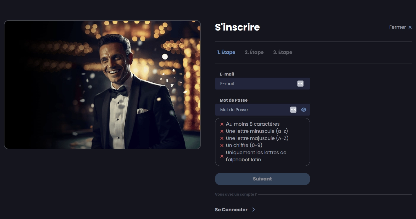 Inscription Night Casino